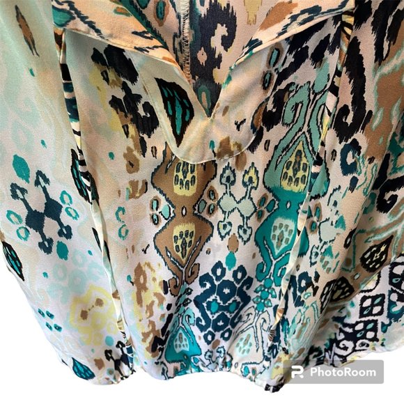 NEW YORK & COMPANY Bohemian Tribal Sleeveless Blouse sz. small - Picture 4 of 4